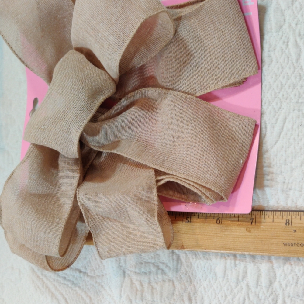 Celebrate It Easter Natural Burlap Bows - Picture 9 of 9